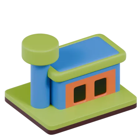 Bus Station  3D Icon