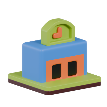 Bus Station  3D Icon