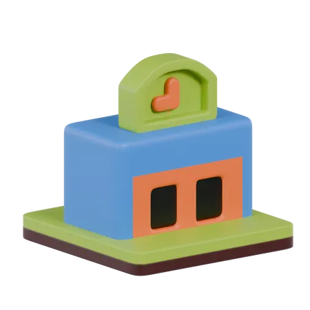 Bus Station  3D Icon