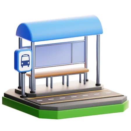 バス停  3D Icon