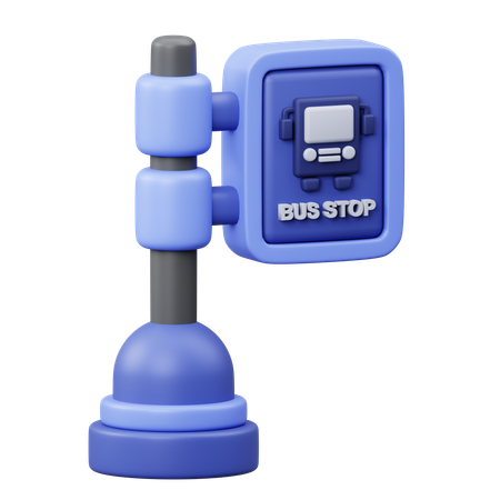 Bus Stop  3D Icon