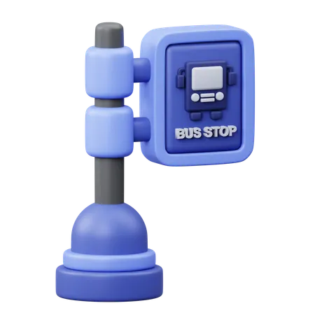 Bus Stop  3D Icon