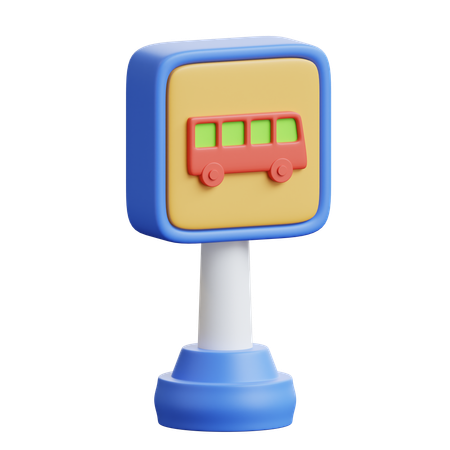 Bus Stop  3D Icon