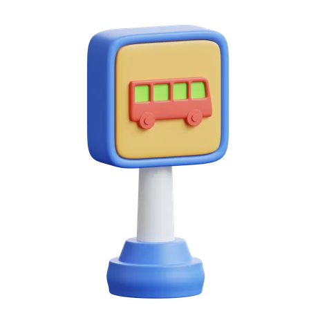 Bus Stop  3D Icon