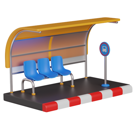 BUS STOP  3D Icon