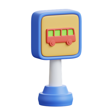 Bus Stop  3D Icon