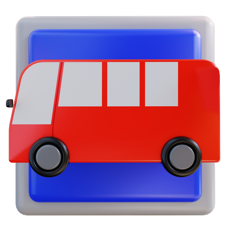 Bus Stop  3D Icon