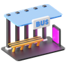 3d bus-stop logo