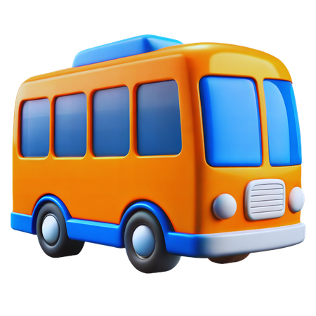 Bus touristique  3D Icon