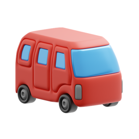 Bus touristique  3D Icon