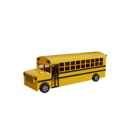Autobus universitaire  3D Icon