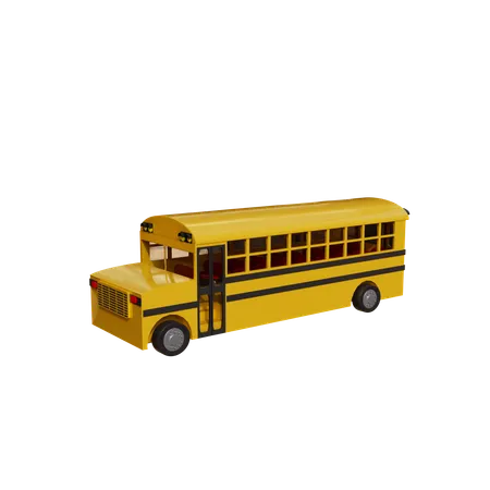 Autobus universitaire  3D Icon