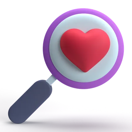 Procure amor  3D Icon