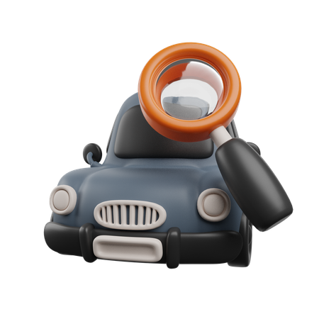 Pesquisar carro  3D Icon