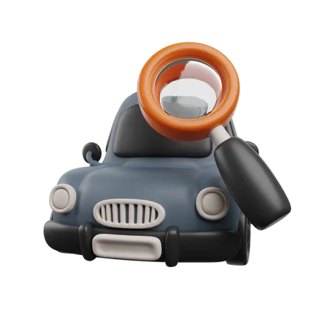 Pesquisar carro  3D Icon