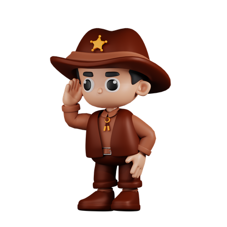Buscando sheriff  3D Icon