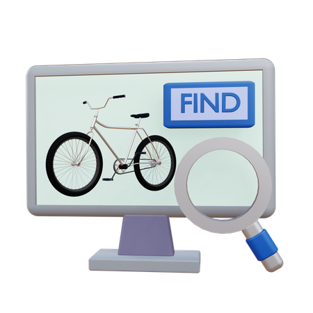 Buscando una bicicleta  3D Icon