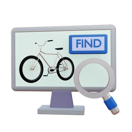 Buscando una bicicleta  3D Icon