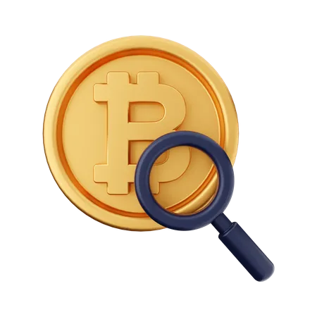 Buscar bitcoins  3D Icon