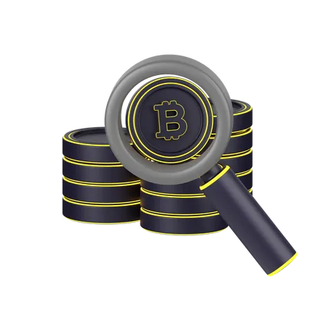 Buscar bitcoins  3D Icon