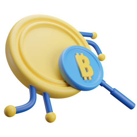 Buscar bitcoins  3D Icon