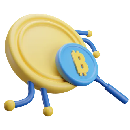 Buscar bitcoins  3D Icon