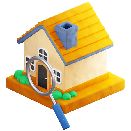 Buscar casa  3D Icon