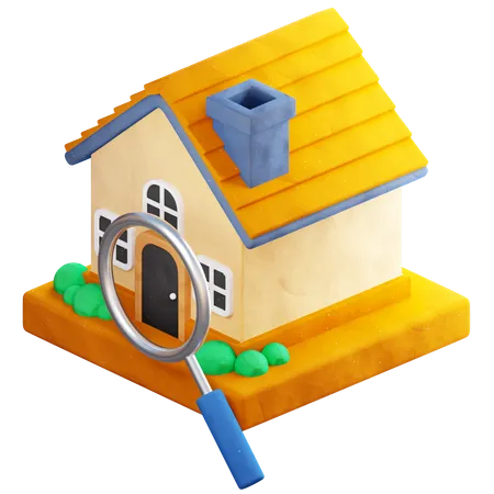 Buscar casa  3D Icon