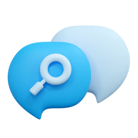 Buscar chat  3D Icon