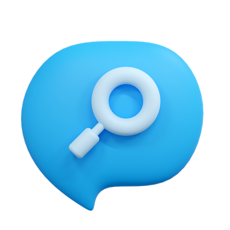 Buscar chat  3D Icon