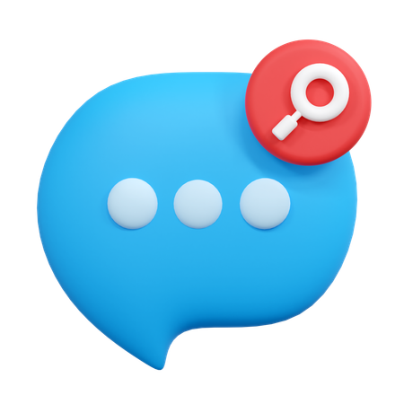 Buscar chat  3D Icon