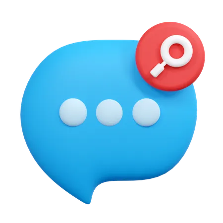 Buscar chat  3D Icon