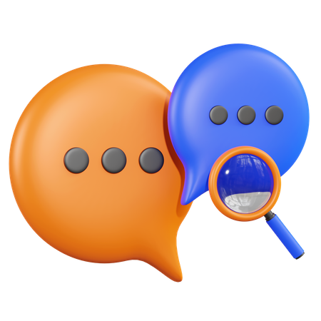 Buscar chat  3D Icon