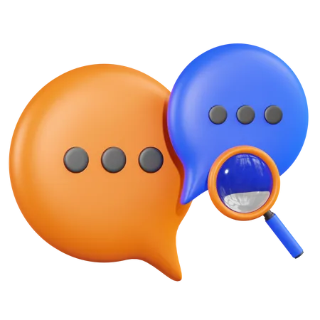 Buscar chat  3D Icon