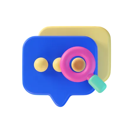 Encontrar chat  3D Icon