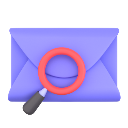 Correo de búsqueda  3D Icon