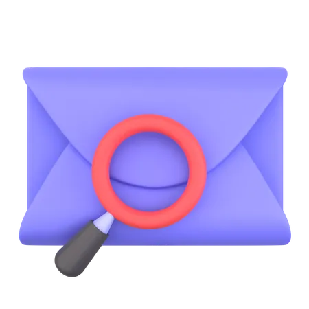 Correo de búsqueda  3D Icon