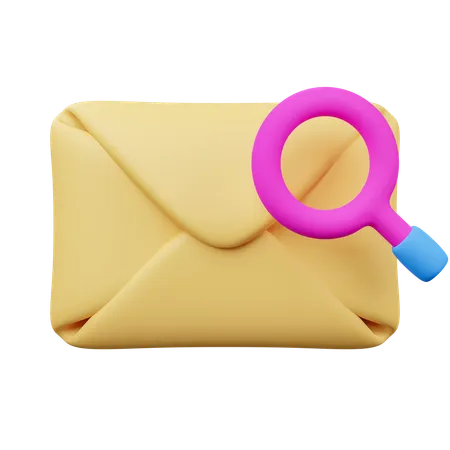 Correo de búsqueda  3D Icon