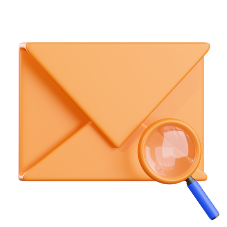 Correo de búsqueda  3D Icon