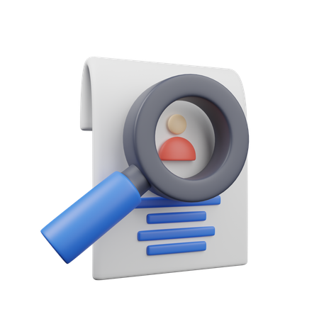 Encontrar CV  3D Icon