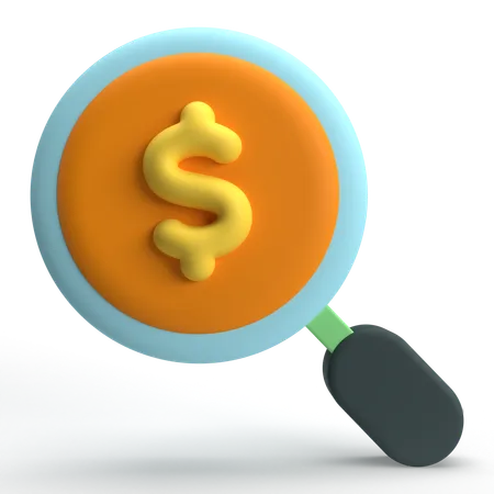 Buscar dinero  3D Icon