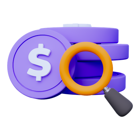 Buscar dinero  3D Icon