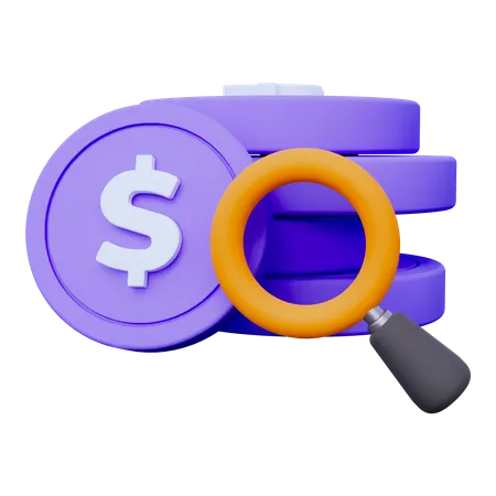 Buscar dinero  3D Icon