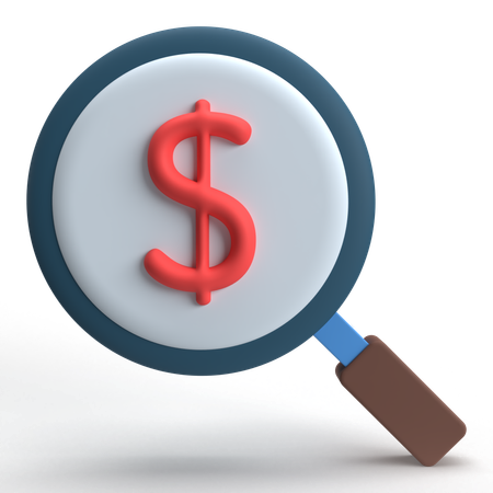 Buscar dinero  3D Icon