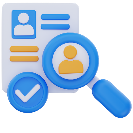 Buscar empleado  3D Icon