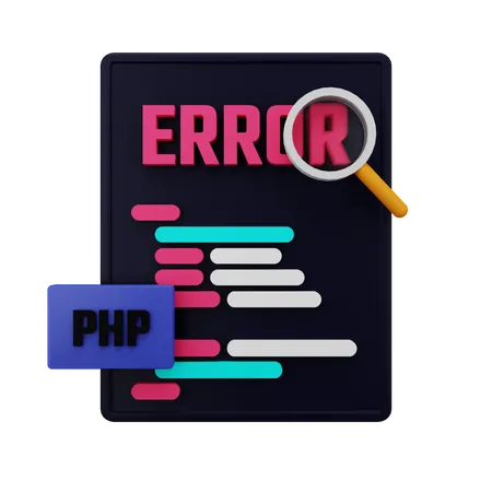 Encontrar error en el código php  3D Icon