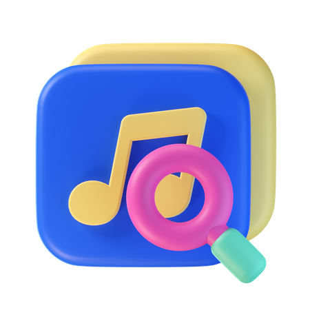 Encontrar musica  3D Icon