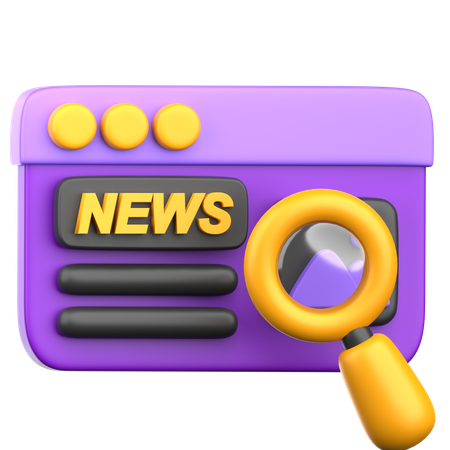 Buscar noticias  3D Icon