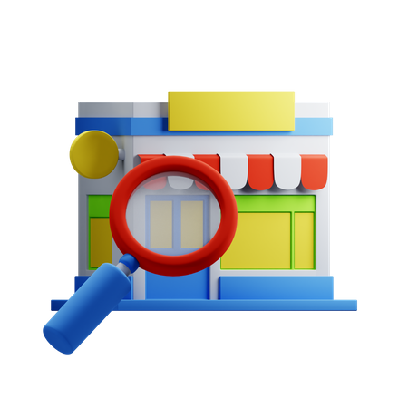 Encontrar tienda  3D Icon