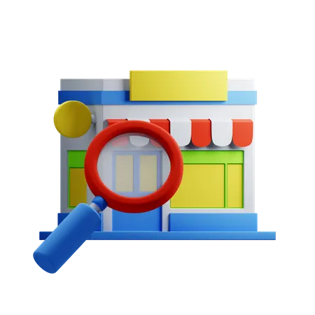 Encontrar tienda  3D Icon